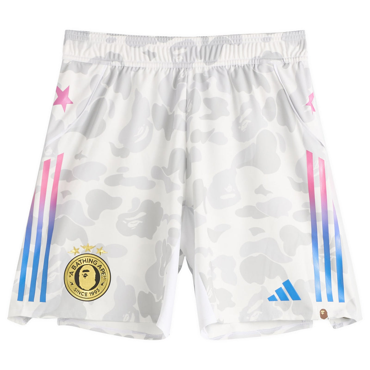 adidas x BAPE Football Slim Shorts White
