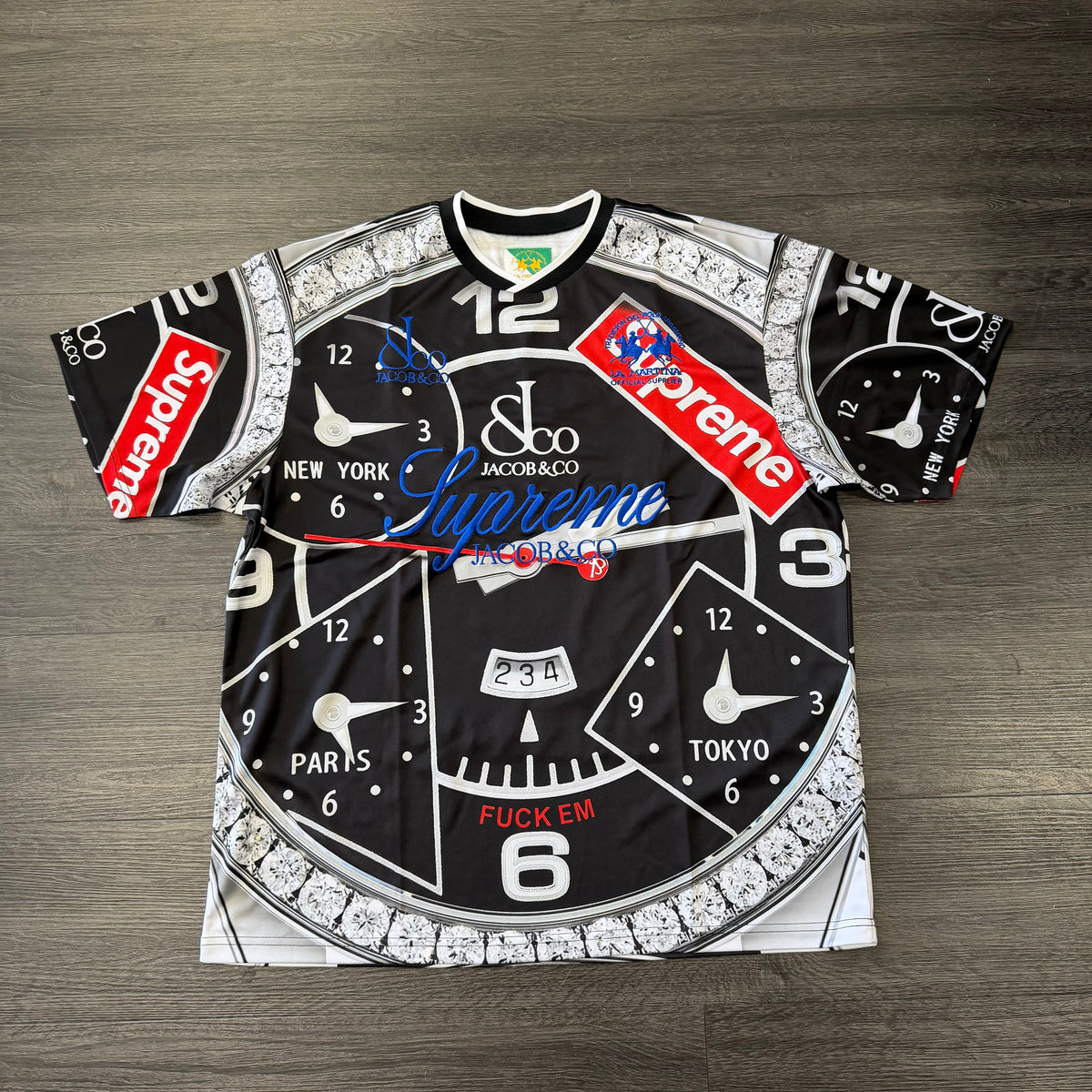 Supreme La Martina Soccer Jersey Black