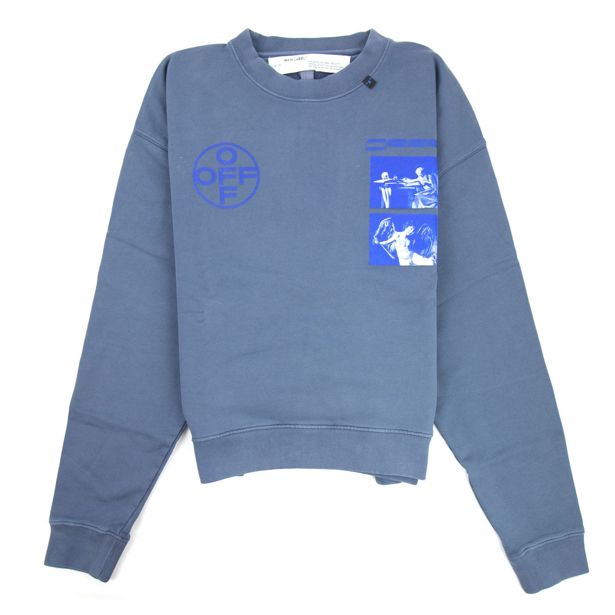 Off-White Pullover Indigo Crewneck