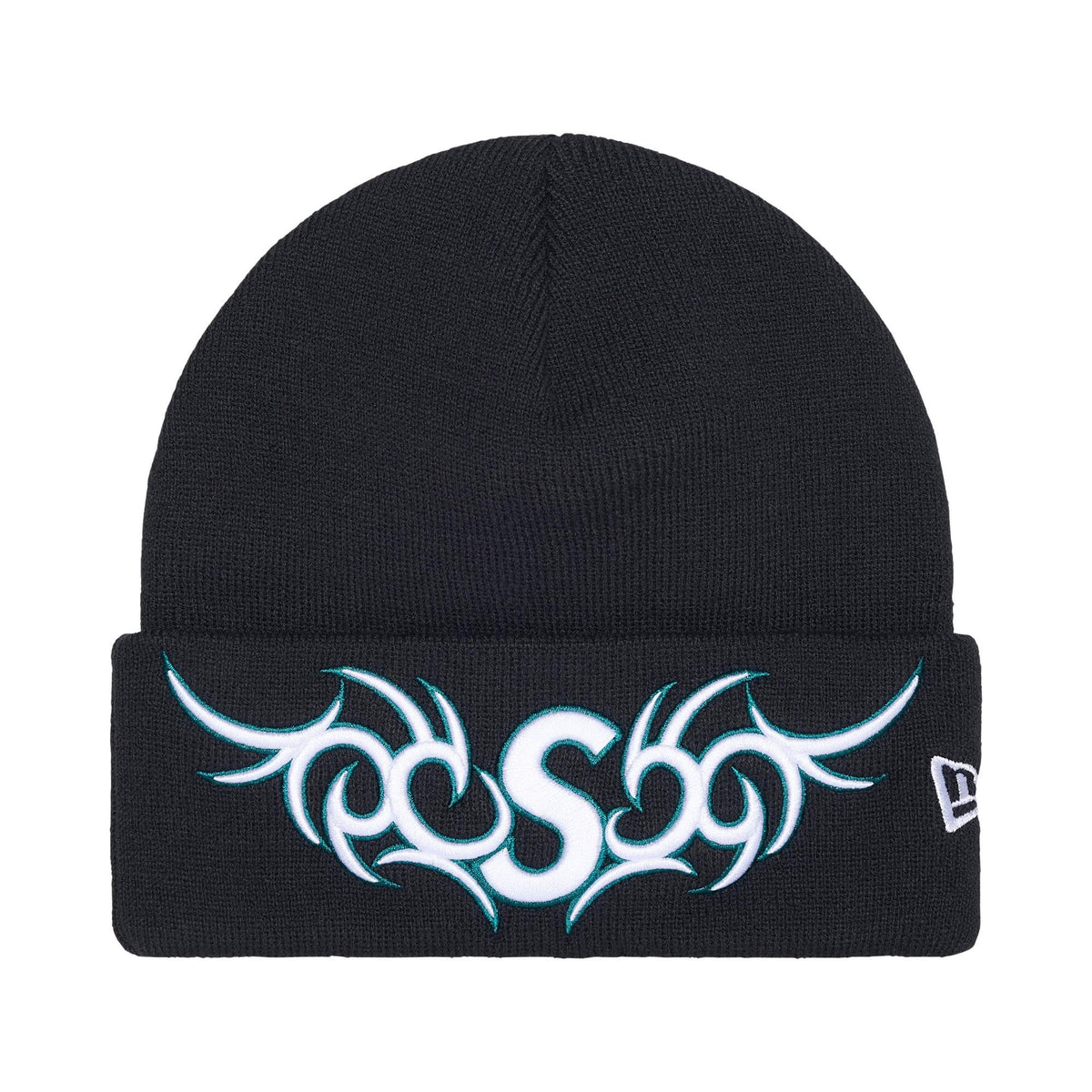 Supreme New Era Tribal S Logo Beanie Navy
