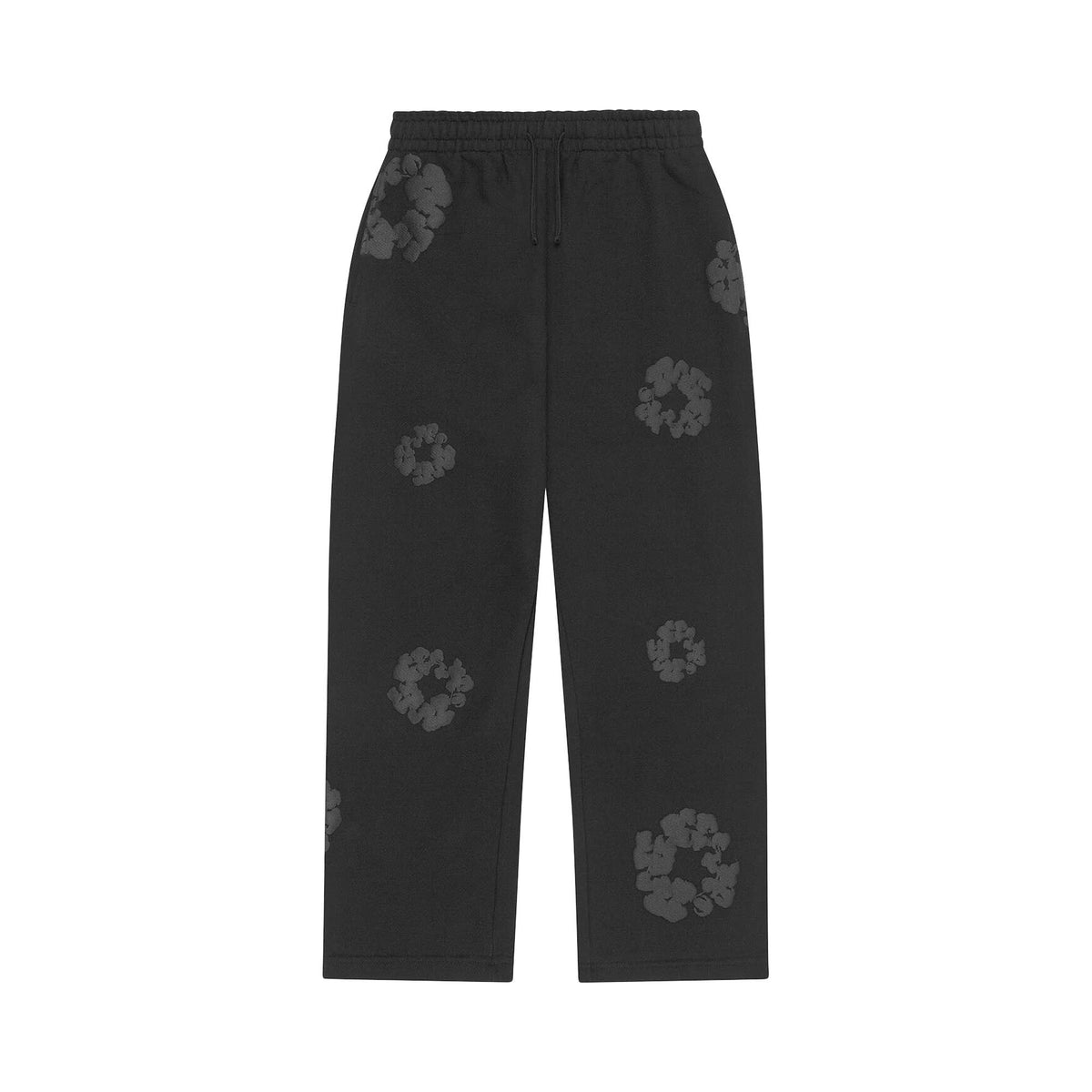 Denim Tears Mono Cotton Wreath Baggy Sweatpants 'Black'