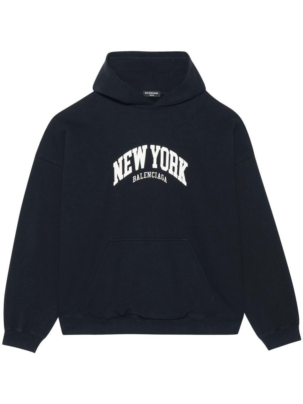 Balenciaga New York Black On Black Hoodie