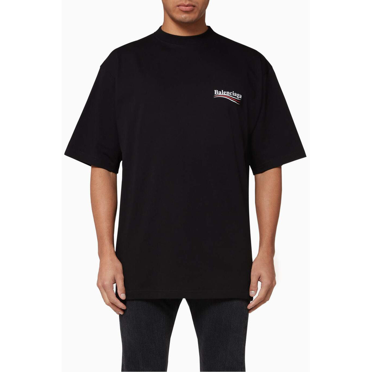 Balenciaga Political Campaign T-Shirt Large Fit Vintage Black