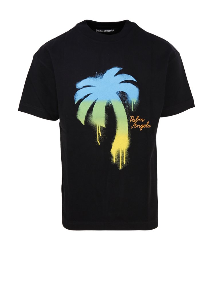 Palm Angels Tree Tee Black