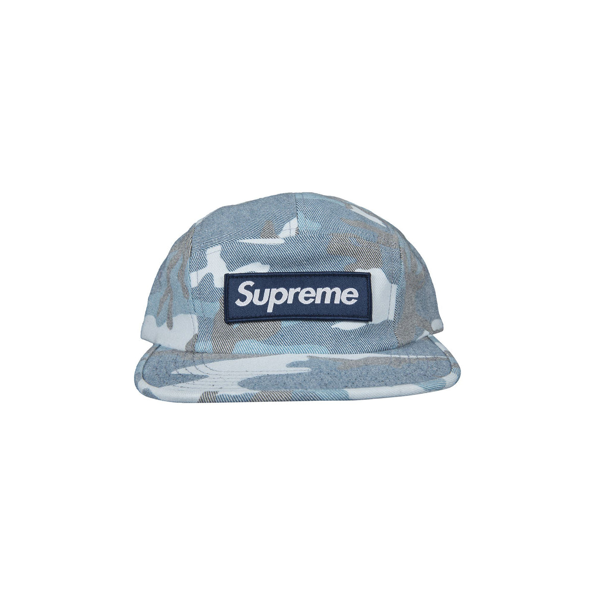 Supreme Camp Cap Twill Camo Blue