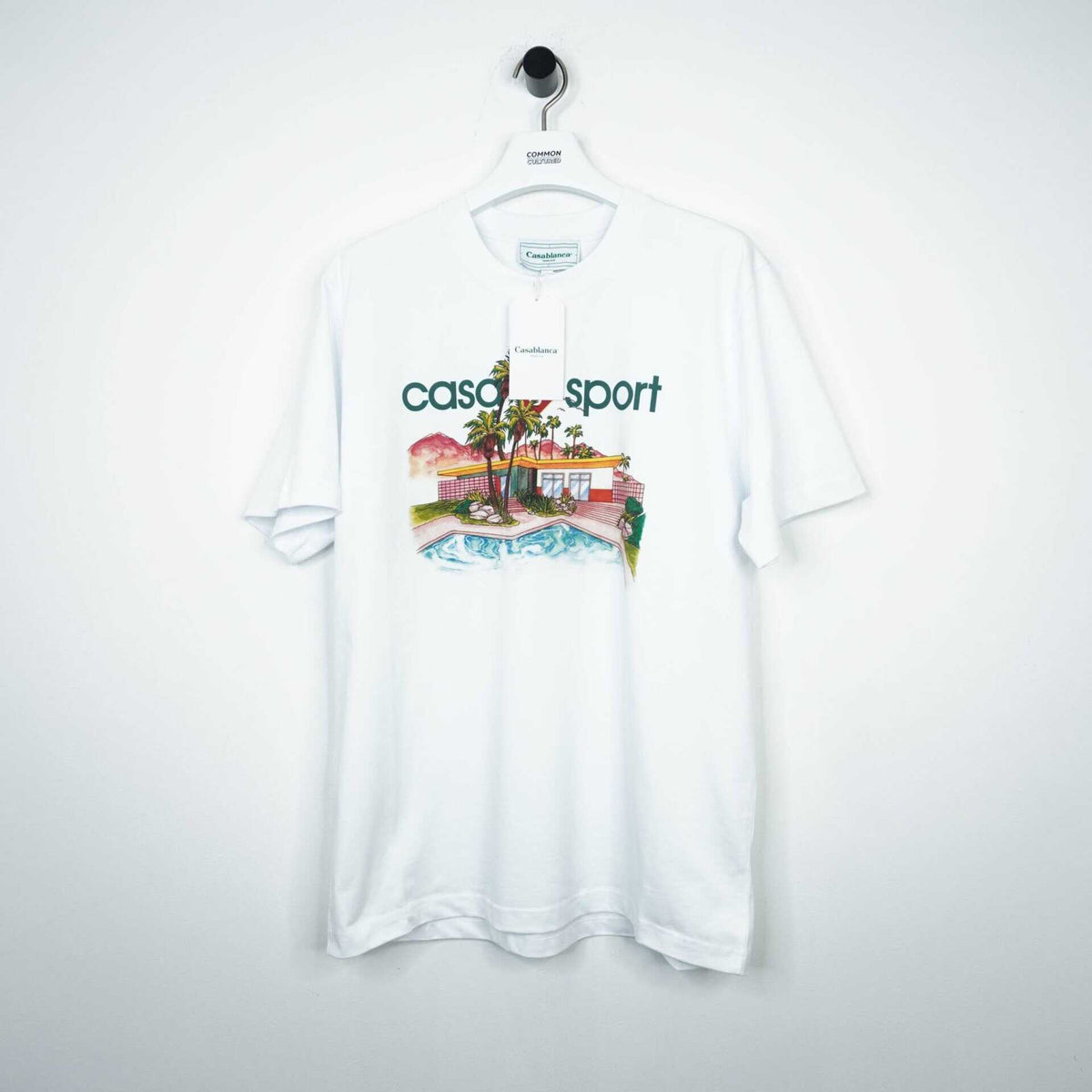 Casablanca T-Shirt Poolside Blanc