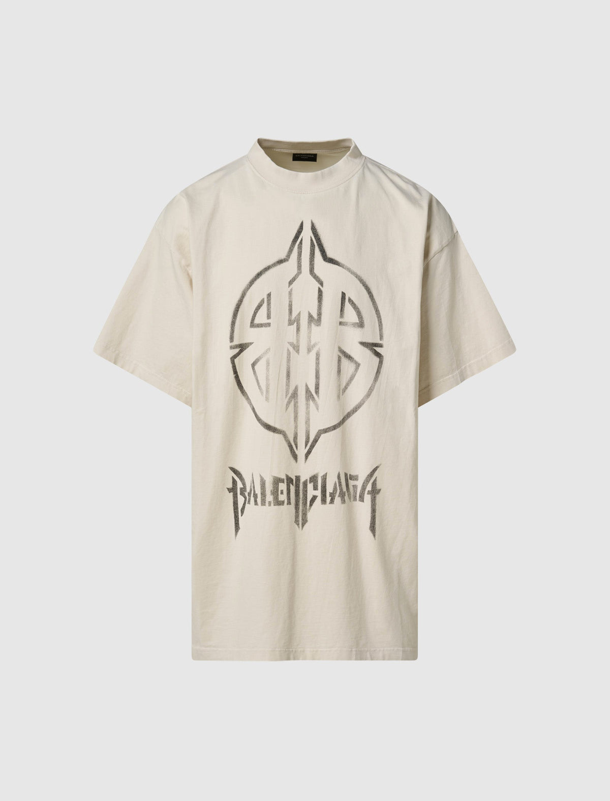 Balenciaga Metal BB Stencil Tee Nude
