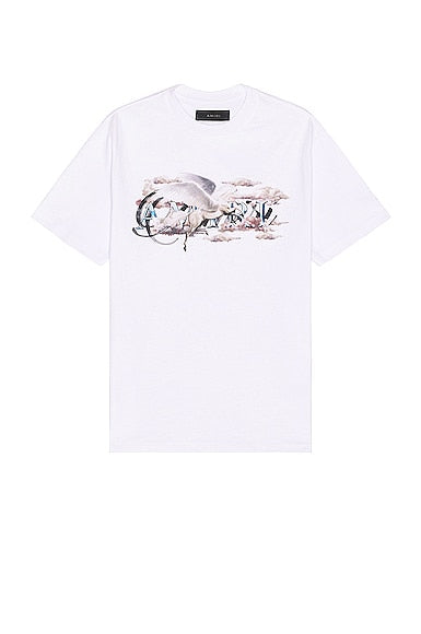 Amiri Script Tee White