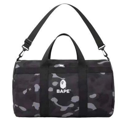 Bape A Bathing Ape Duffle Bag Camo Black 2022