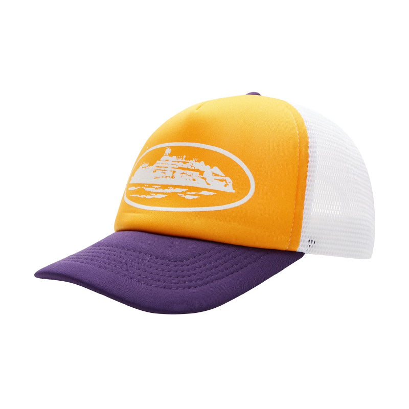 Corteiz Alcatraz Trucker Cap Yellow