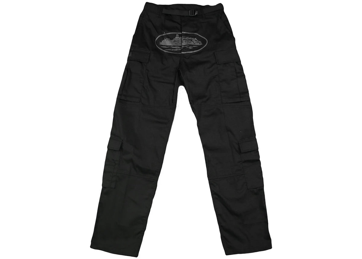 Corteiz Guerrilla Logo Cargo Black