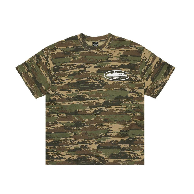 Corteiz Island Puff Print Tee Digi Camo