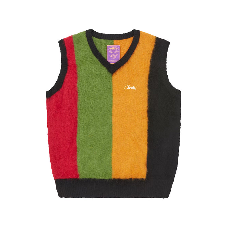 Corteiz Mohair Knit Vest Multi