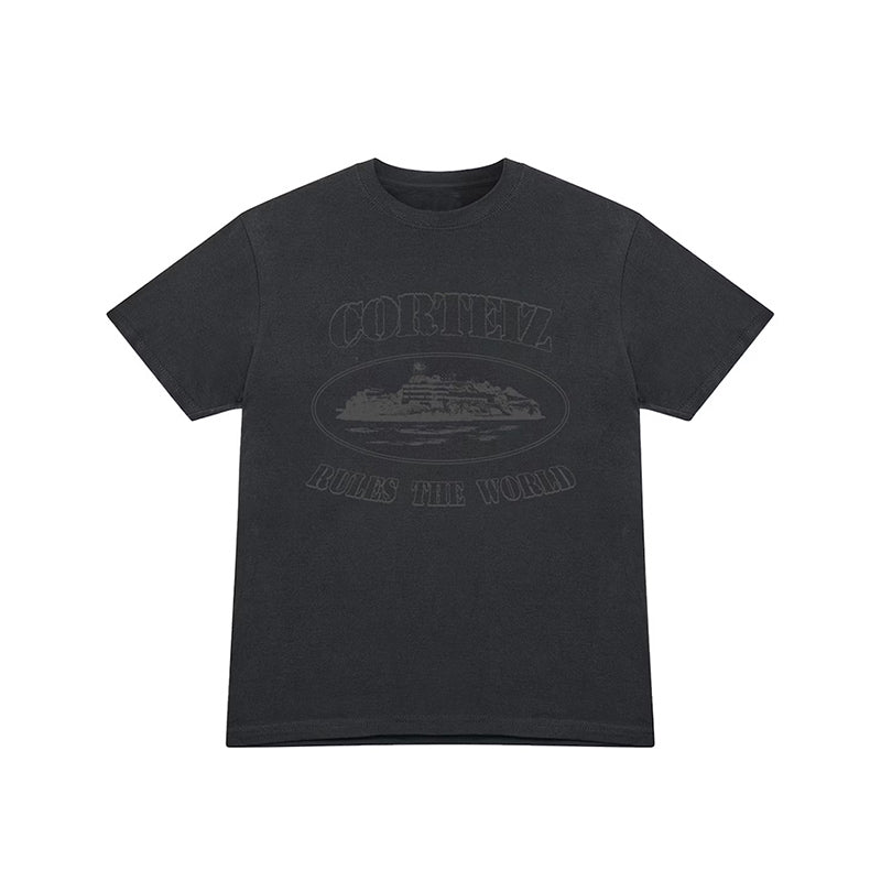 Corteiz OG Alcatraz T-Shirt Triple Black