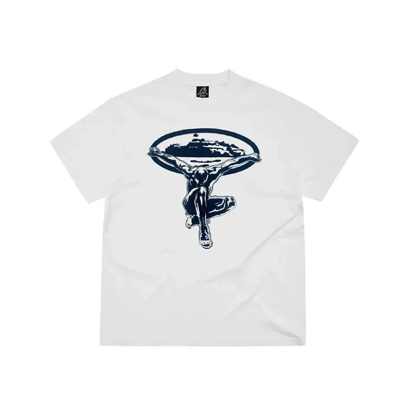 Corteiz RTW Alcatraz Statue Tee White