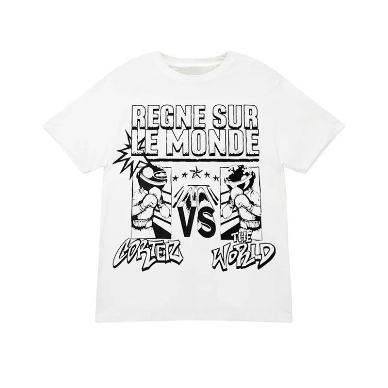 Corteiz Regne Sur Le Monde Tee White