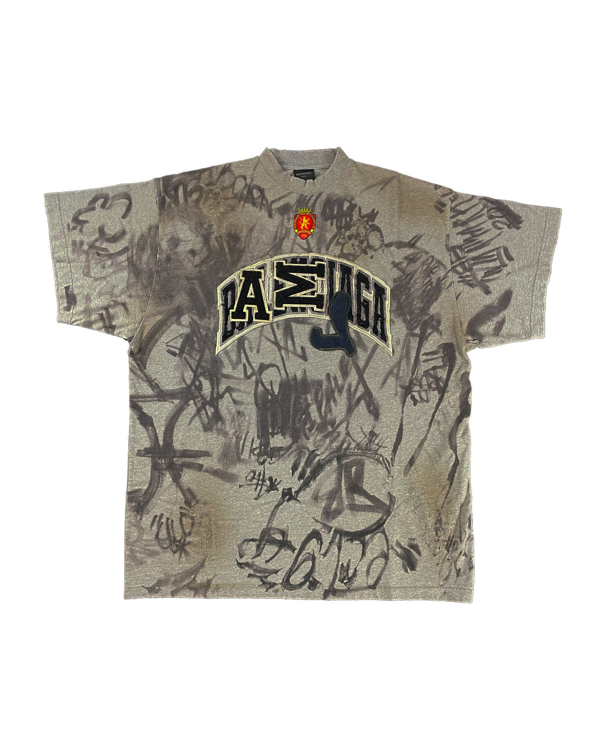 Balenciaga Gray Skater T-Shirt