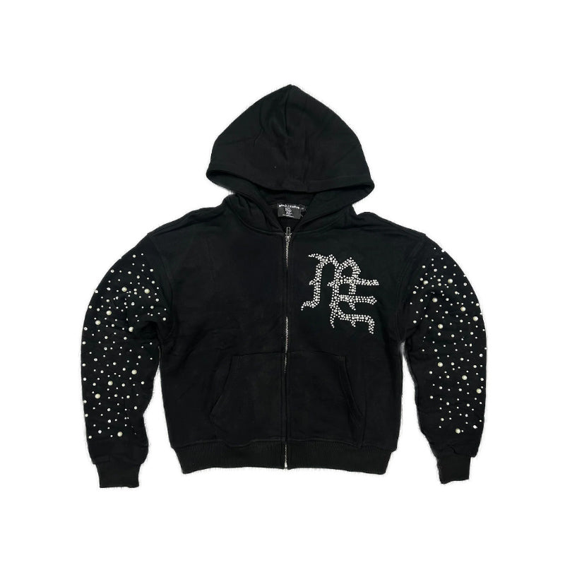 MIXED EMOTION PEARL ZIP HOODIE