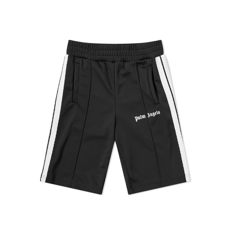 Palm Angels Logo Print Track Shorts Black