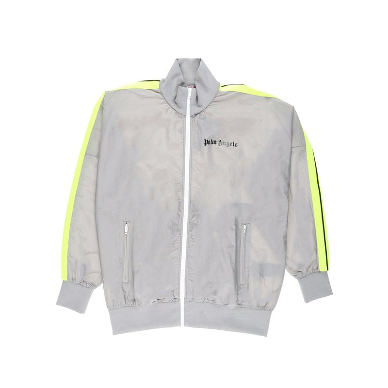 Palm Angels Loose Fit Track Jacket 'Grey/Yellow'