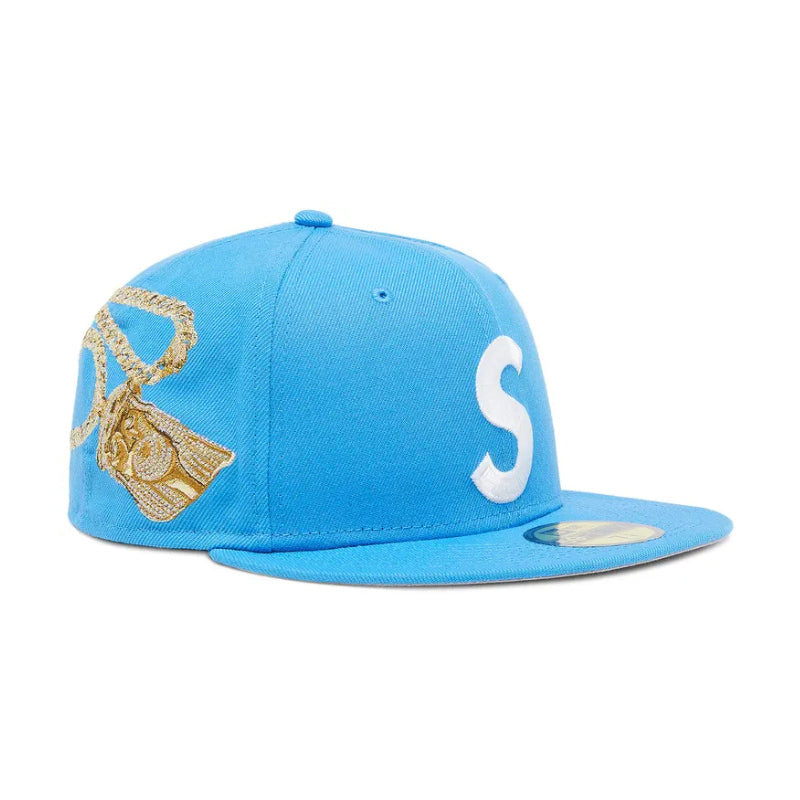 Supreme Jesus Piece S Logo New Era 59Fifty Hat Blue