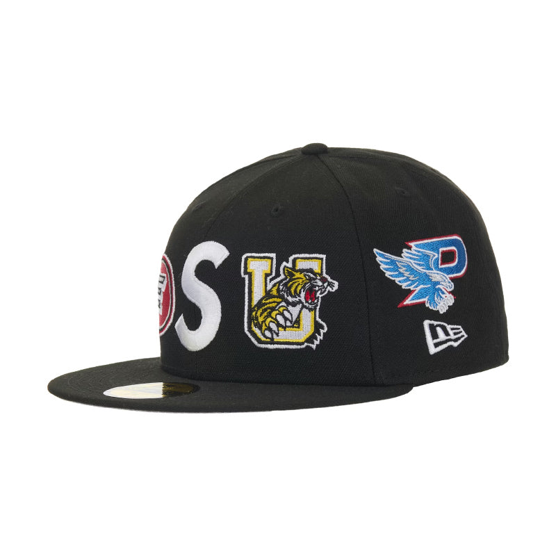 Supreme Mascots S Logo New Era 59Fifty Fitted Cap Black