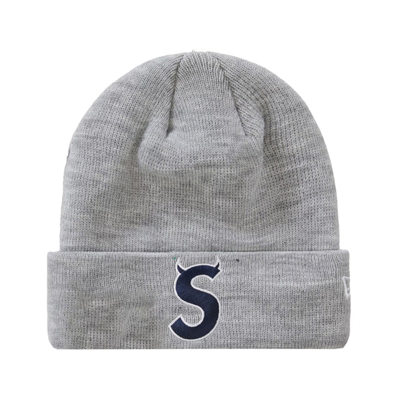 Supreme New Era S Logo Beanie (FW22) Heather Grey