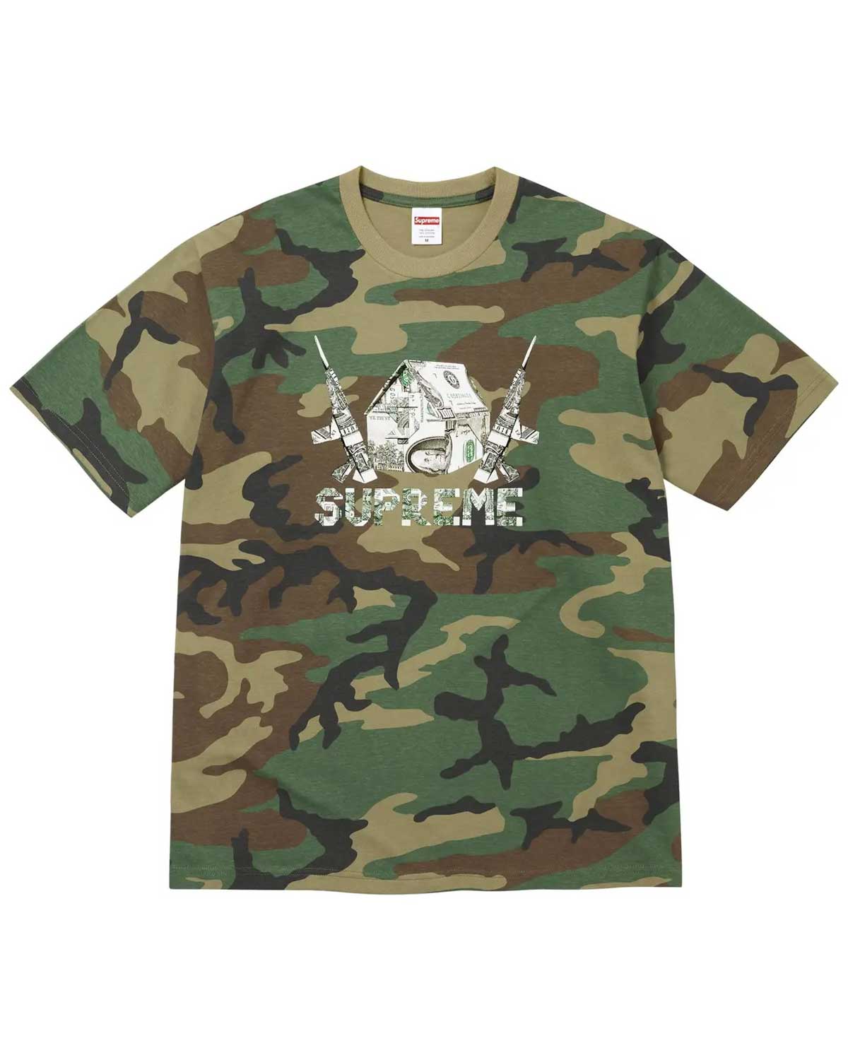 Supreme Origami Tee Woodland Camo