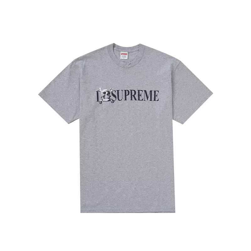 Supreme Skull Tee Heather Grey