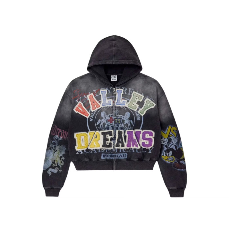 Vale Forever Blasted Zip Up 'Black'