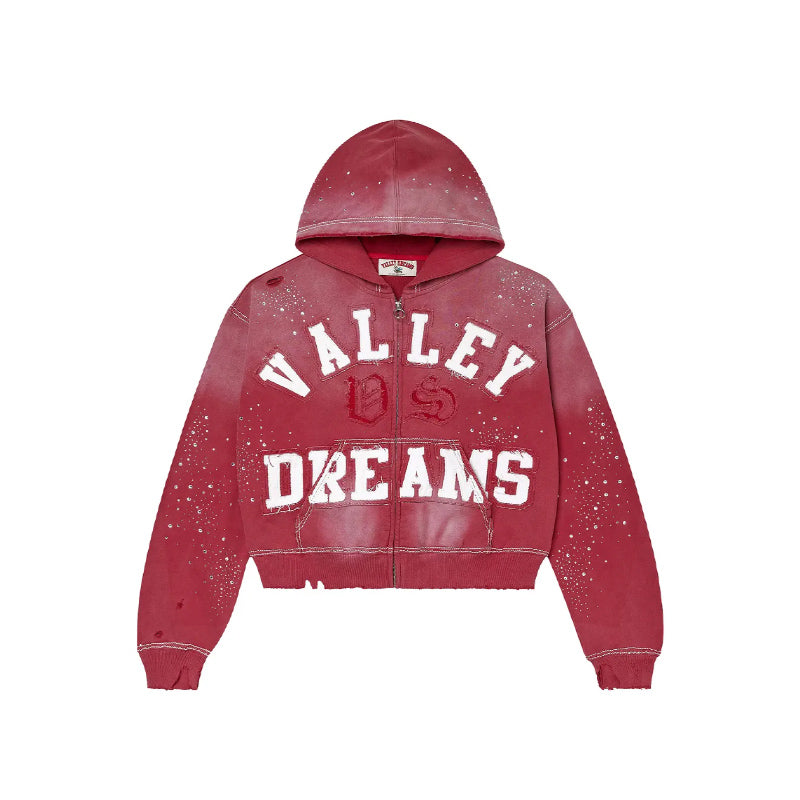 Vale Forever Classico Zip Up Hoodie 'Ruby'