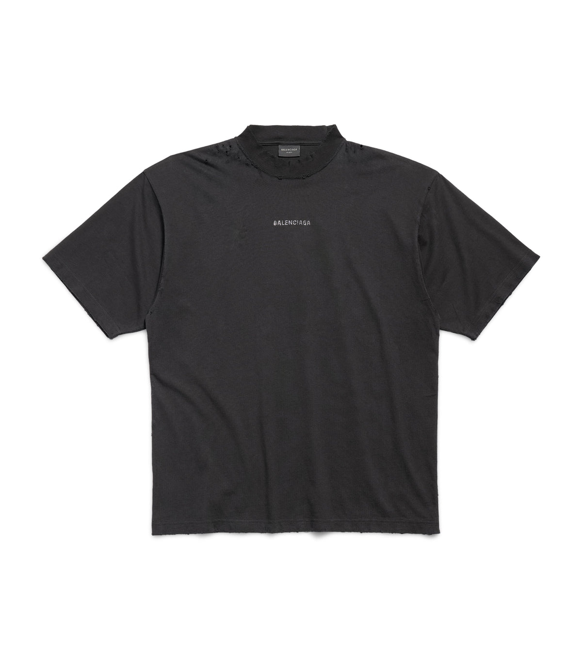 Balenciaga Rhinestone Logo Tee Black