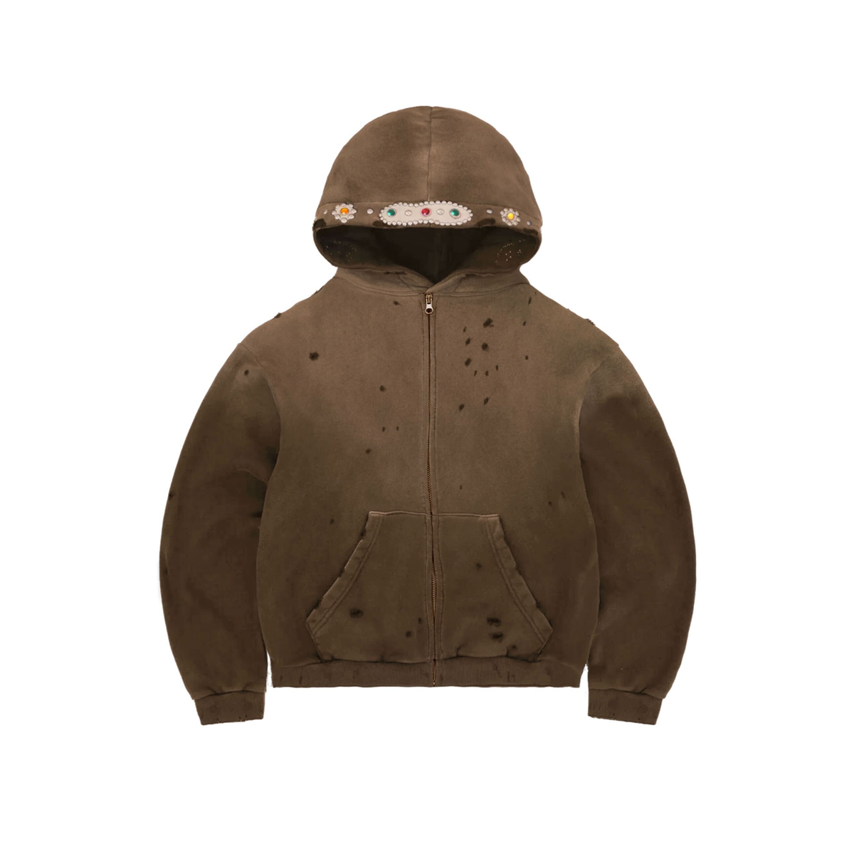 Bravest Studio Brown Sapphire Zip Hoodie