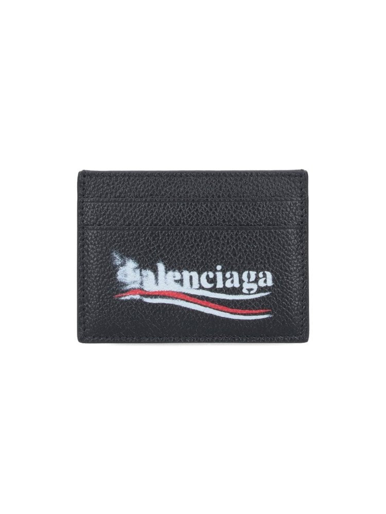 Balenciaga Political Stencil Logo Printed Card Holder