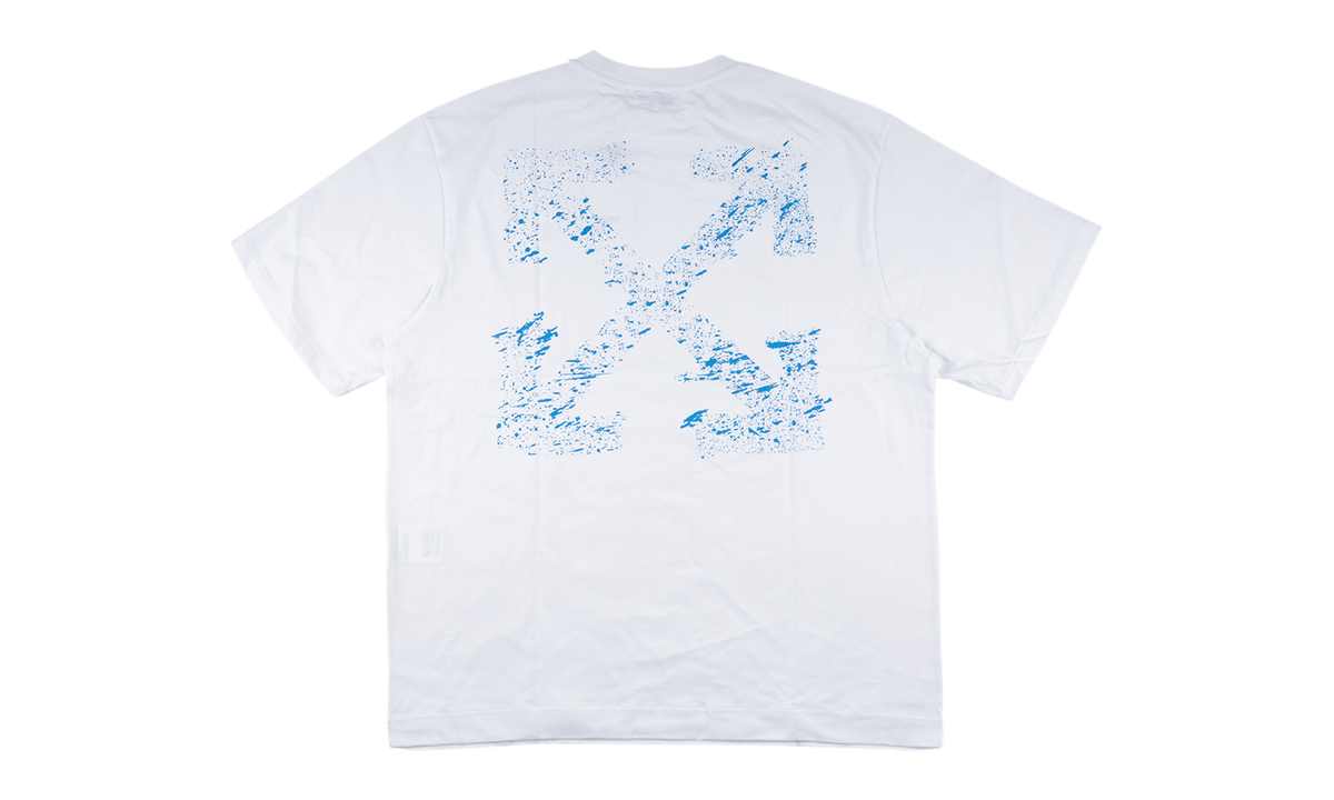 OFF-WHITE Paint Splatter Arrow Diag Skate Fit Tee White