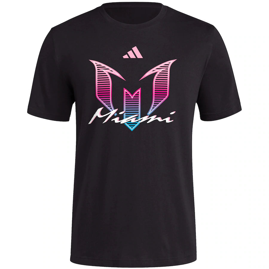 Messi x Adidas Neon Lights Inter Miami T-Shirt Black