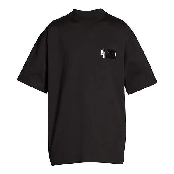 BALENCIAGA Gaffer Oversized Tee Black (FW22)
