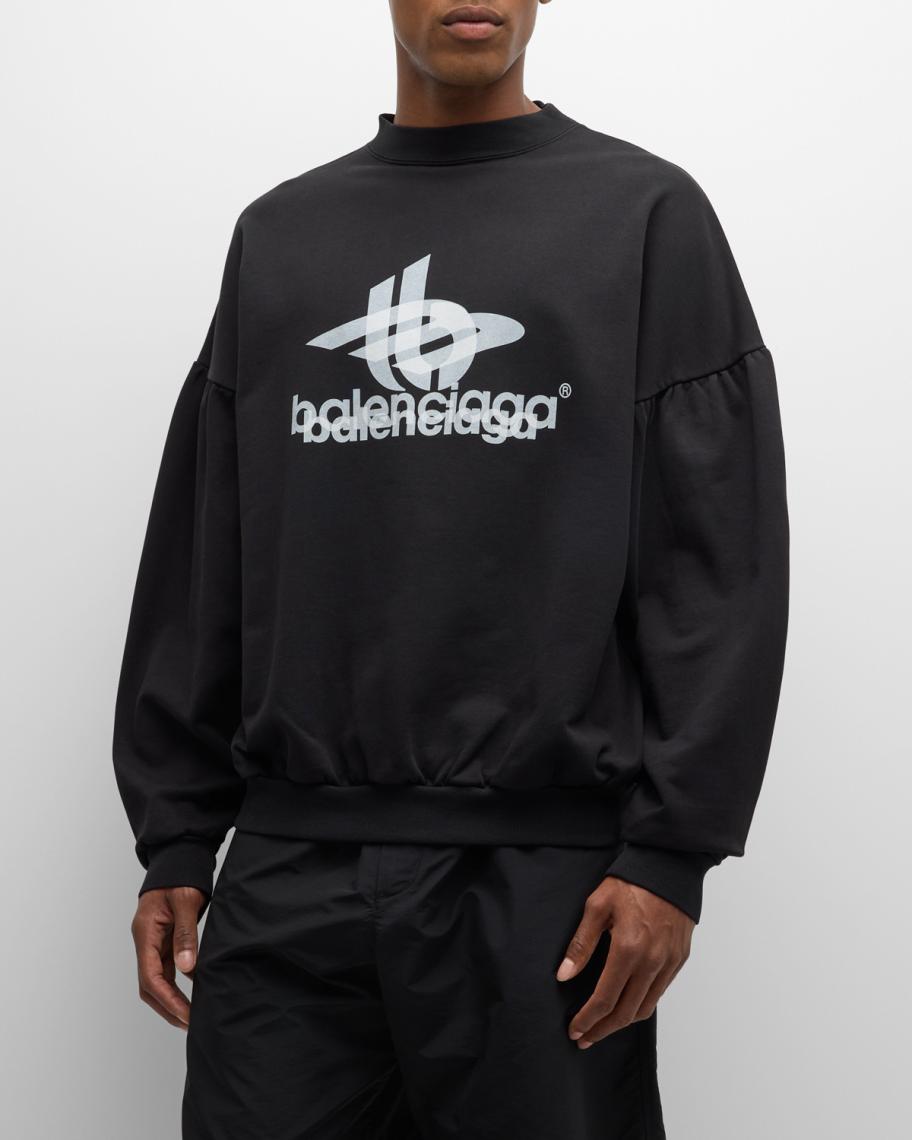 Balenciaga layered sports cotton sweatshirt