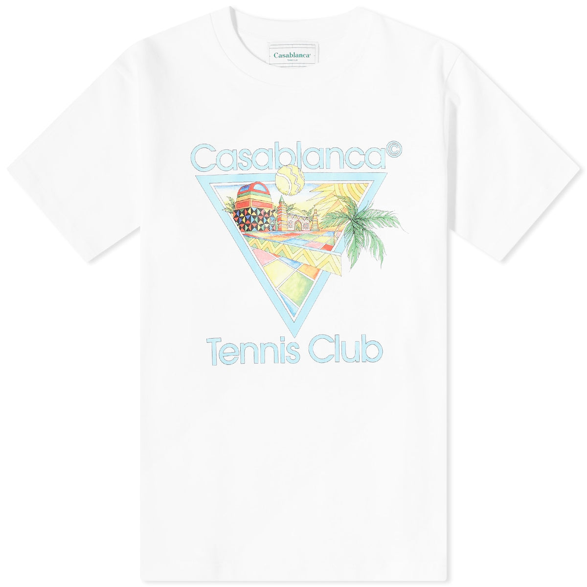 Casablanca Afro Cubism Tennis Club T-shirt White