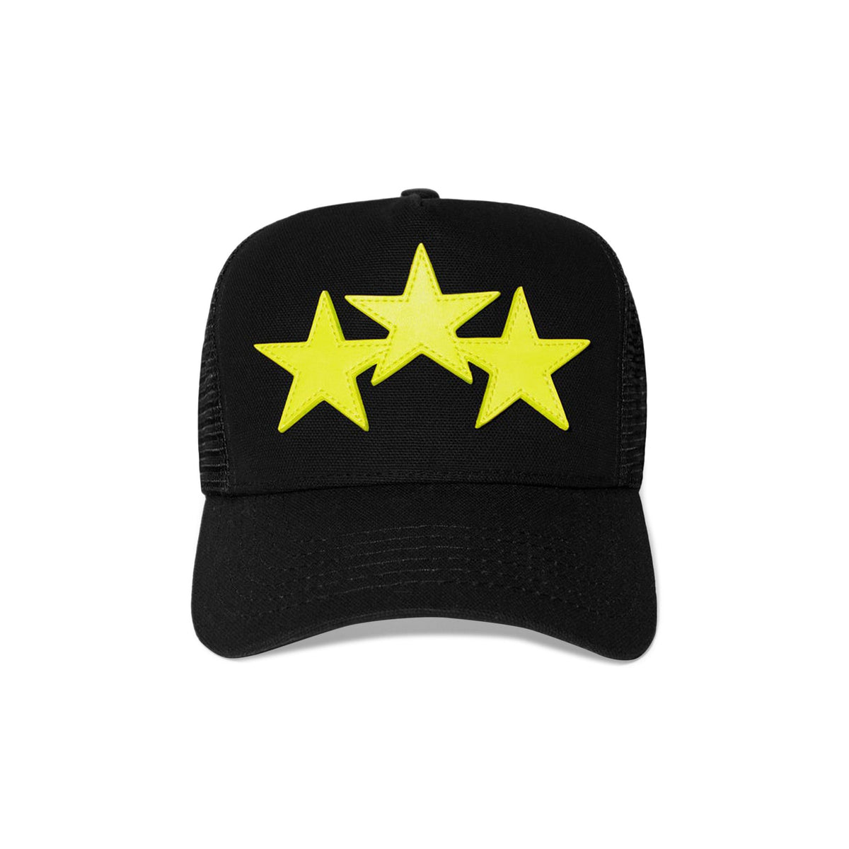 AMIRI Three Star Trucker Hat Black/Lime