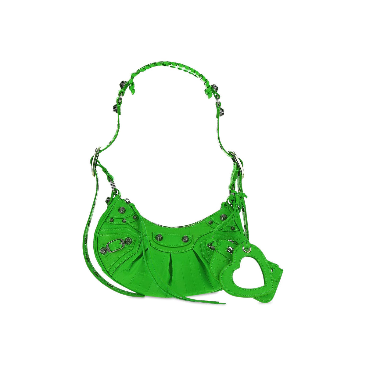 Balenciaga Le Cagole Shoulder Bag XS Acid Green