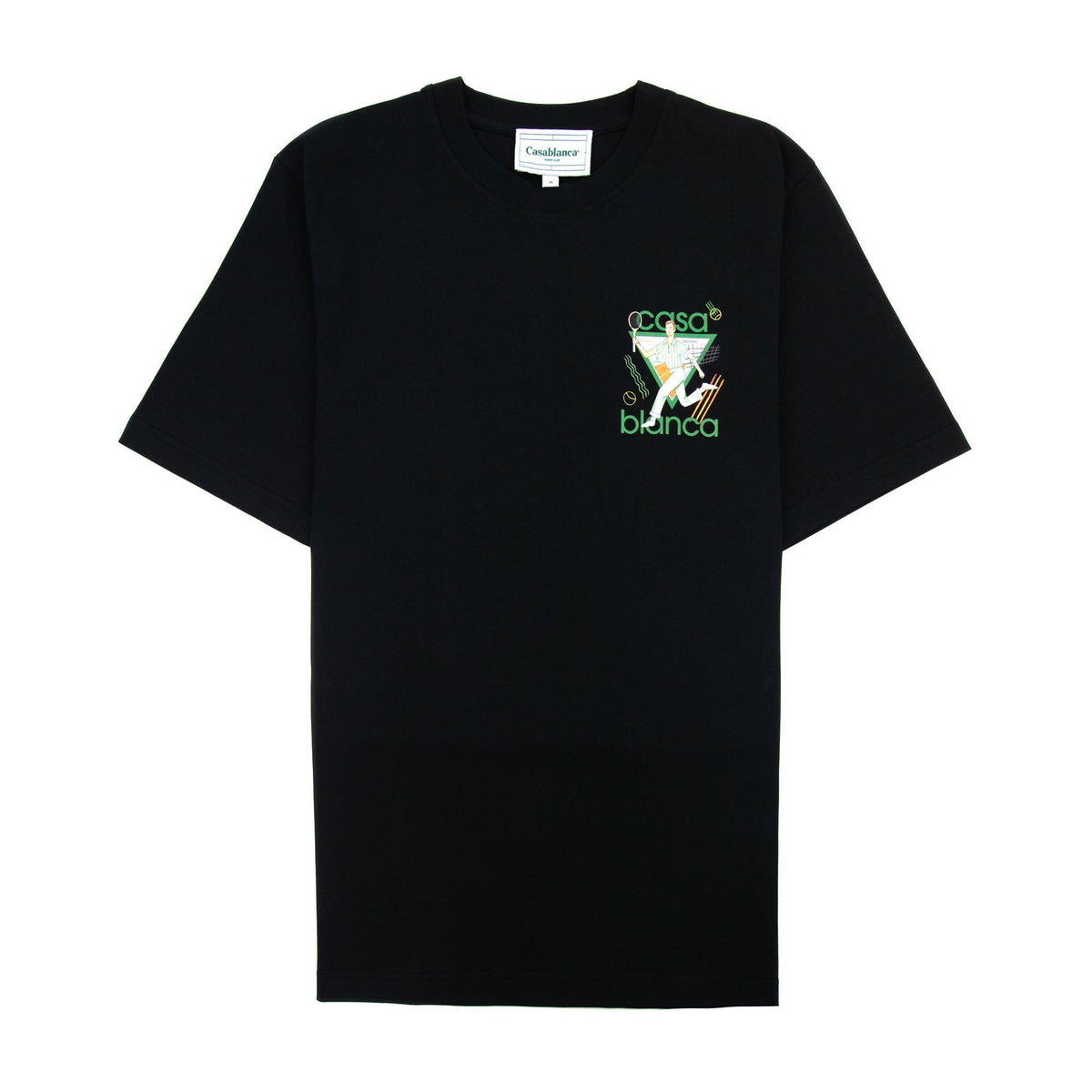 Casablanca Le Jeu Printed Logo T Shirt Black