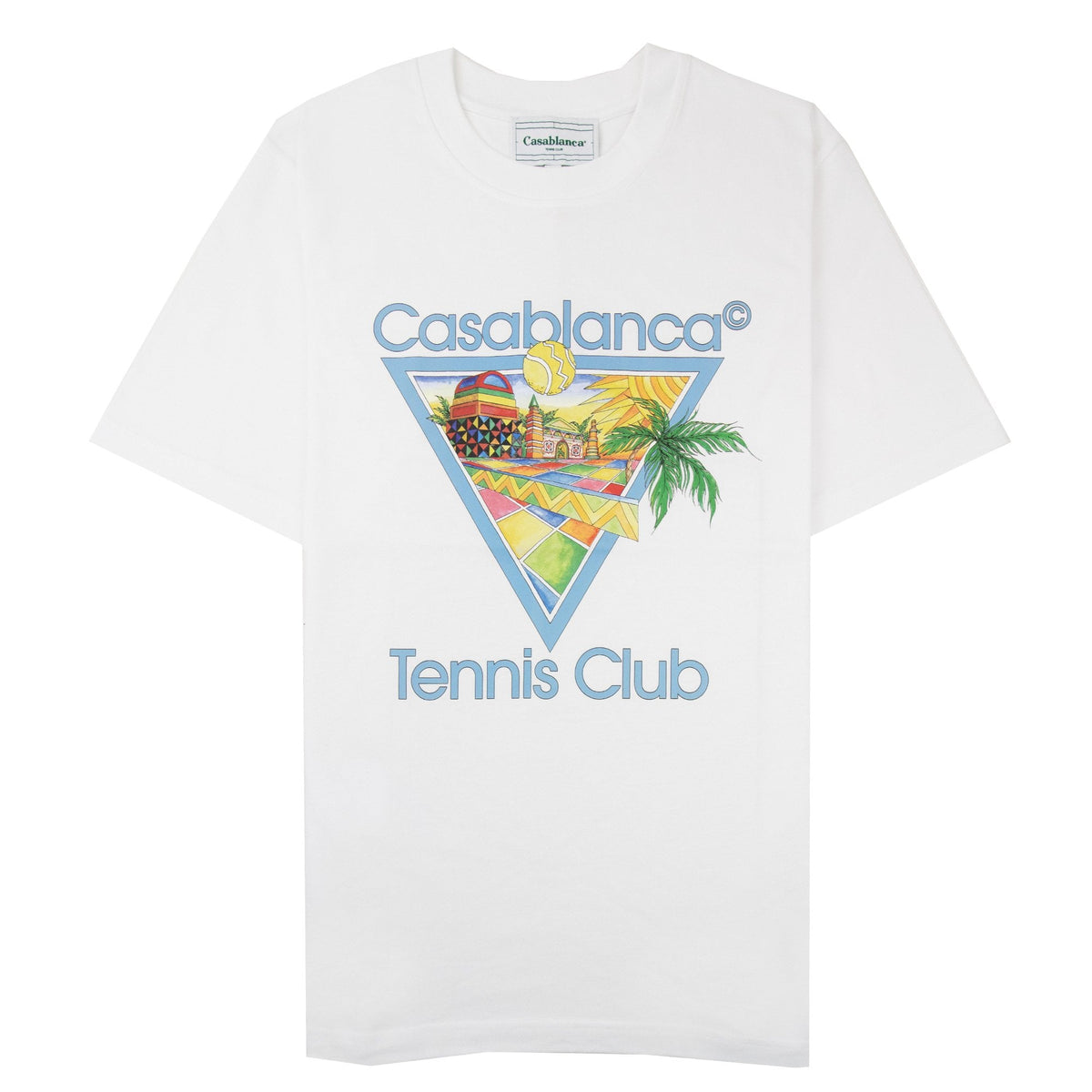 Casablanca Afro Cubism Tennis Club T-shirt White/Multicolor