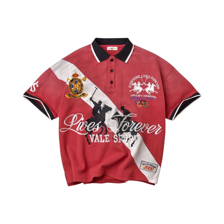 Vale Forever London Polo Tee Red