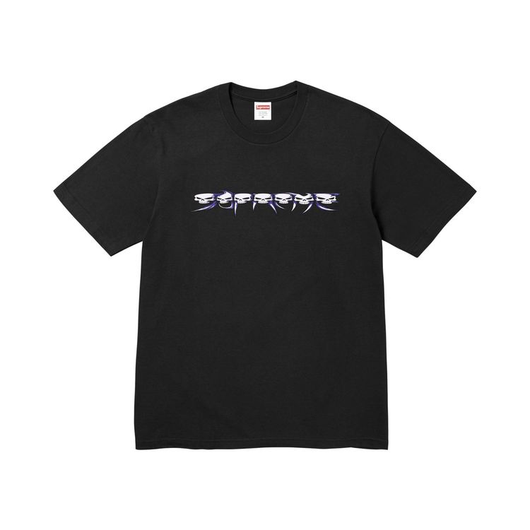 Supreme Skulls Spellout Tee Black