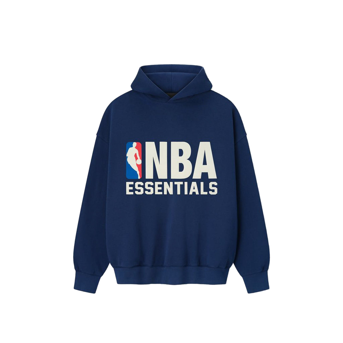 Fear of God Essentials NBA Sport Hoodie Concrete Heather/Estate Blue