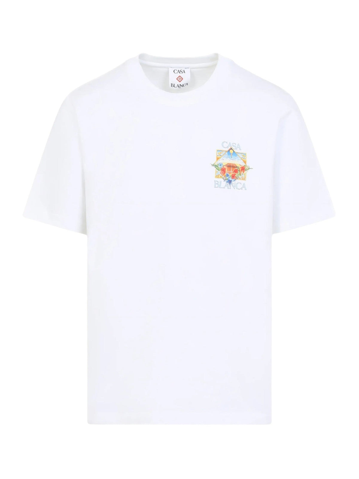 Casablanca Flower Court Icon Short Sleeve T-shirt
