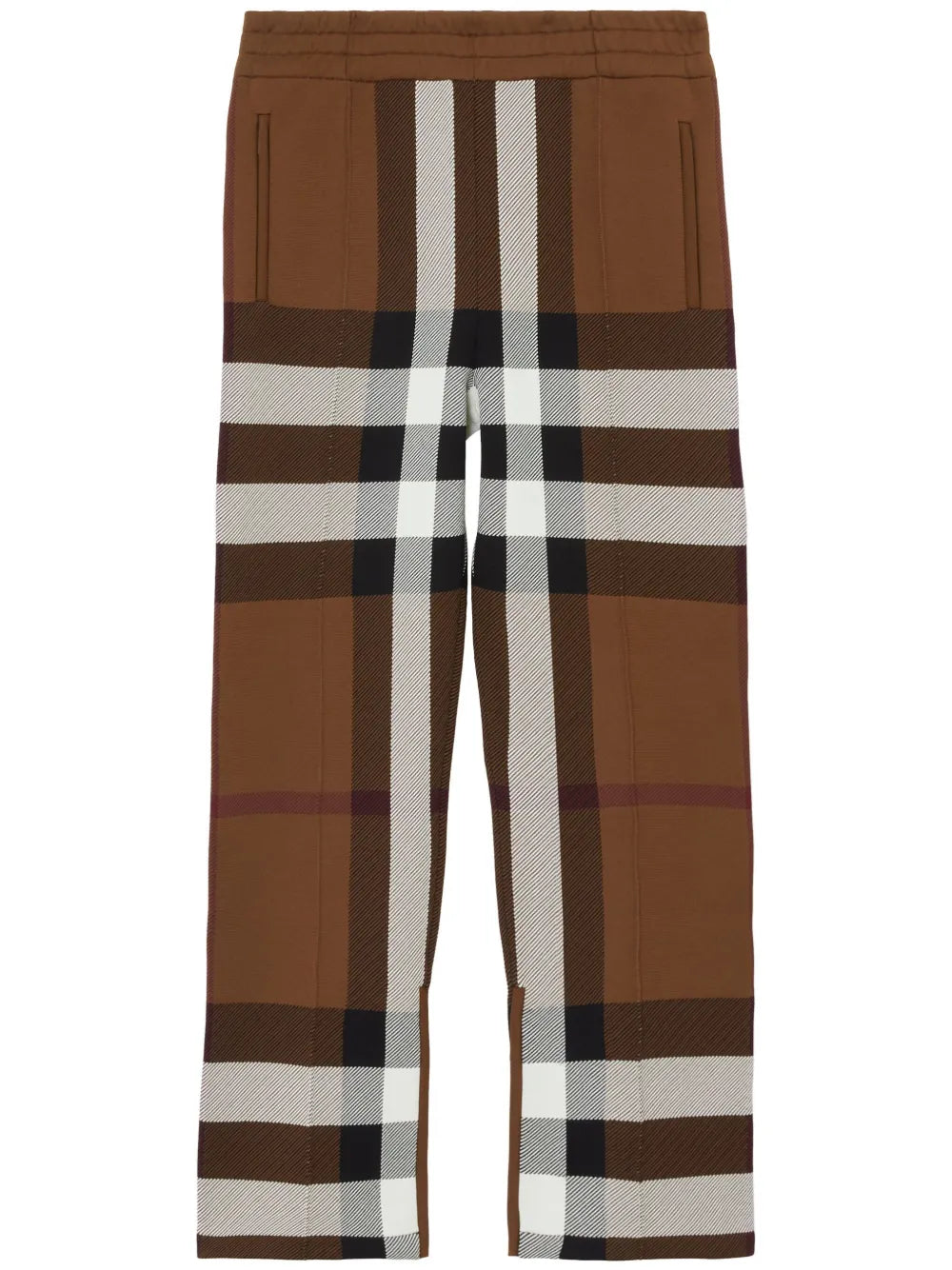 Burberry Check-Printed Straight-Leg Track Pants