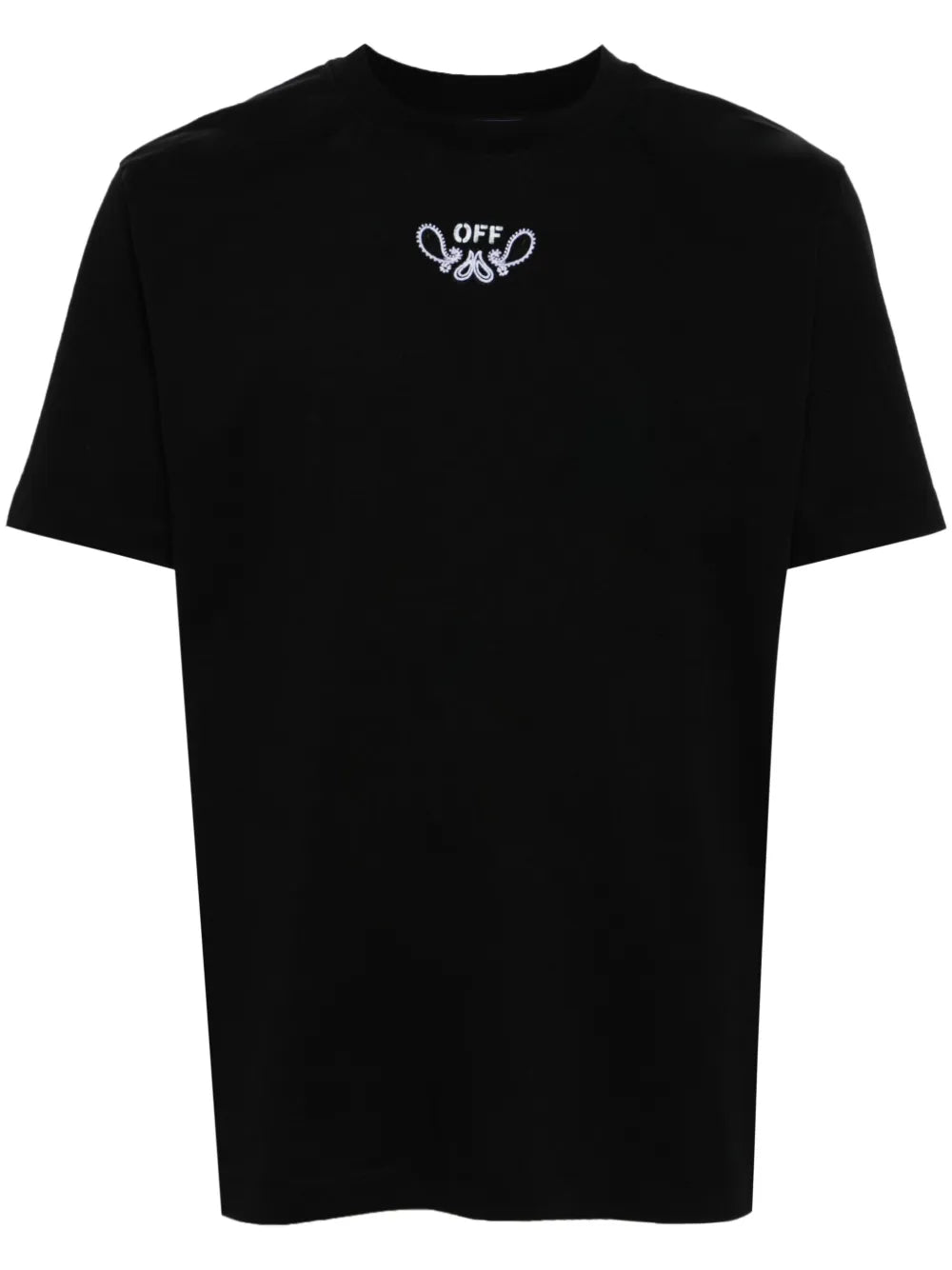 Off-White Bandana Skate Arrow Embroidered Black T-Shirt