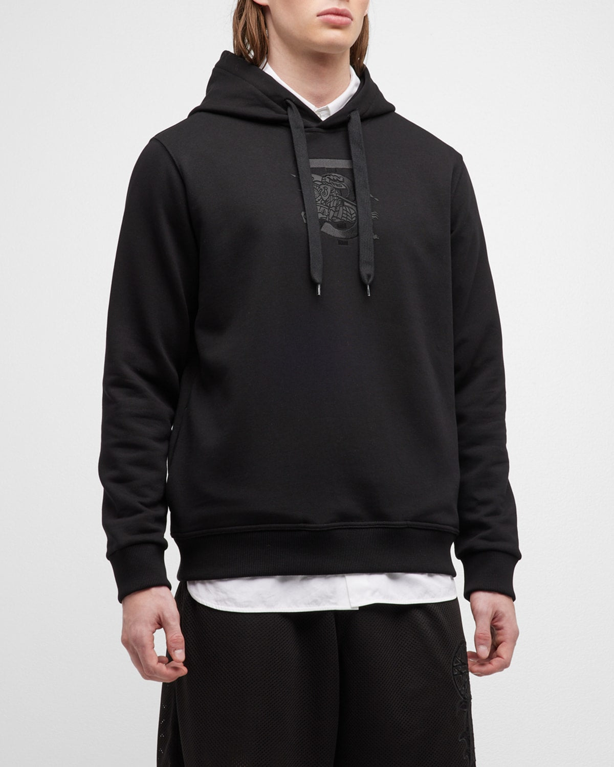 Burberry B Tonal Hoodie Black